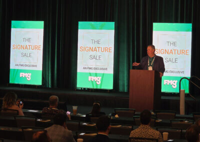 Darren Peterson of TSI at the Signature Sale